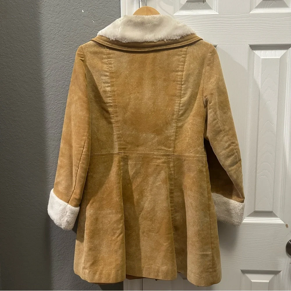 Vintage genuine Heeksuede brown jacket winter coat women’s size small medium - Picture 6 of 8